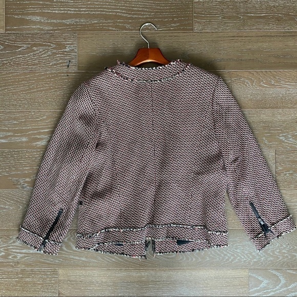 Classiques Entier Woven Tweed Blazer | Orange | L - Picture 5 of 9